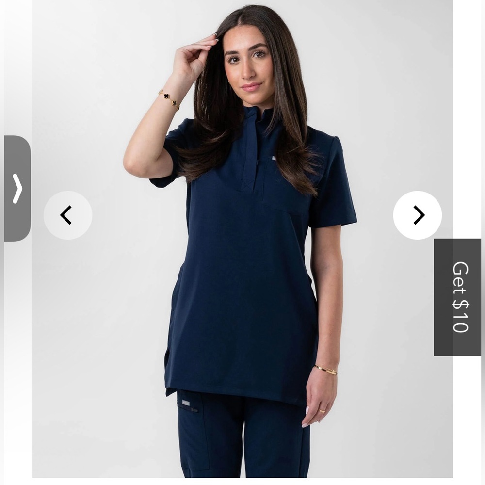 Scrub top short sleeve - Navy Blue (XL)